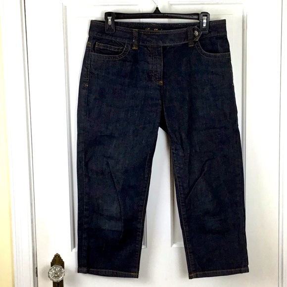 Ann Taylor Modern Fit Mid-Rise Cropped Jeans - Picture 1 of 6
